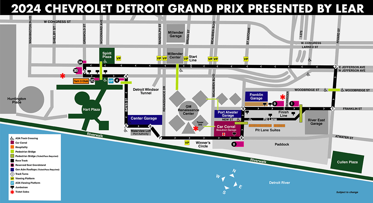 Grandstand Map